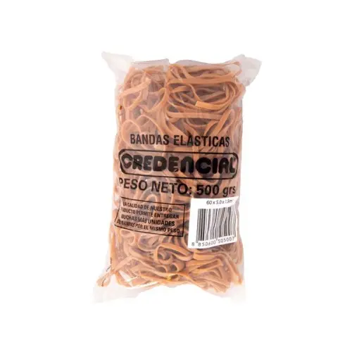 [385] BANDA ELASTICA CREDENCIAL  500g.BOLSA ESPECIAL              