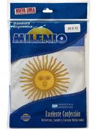 BANDERA ARGENTINA POLIAMIDA C/SOL  45x 72                   