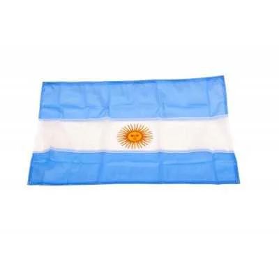 [424] BANDERA ARGENTINA POLIESTER C/SOL  60x 90                   