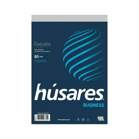 [6333] BLOCK ENGOMADO HUSARES    A5          80h.                  