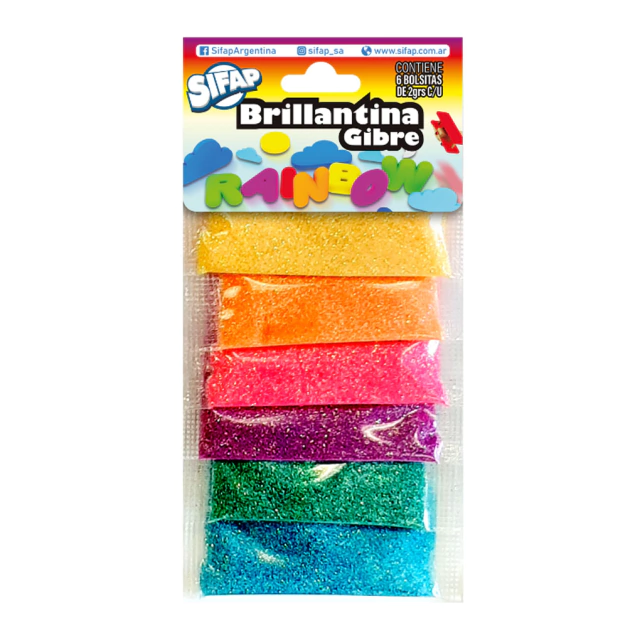 BRILLANTINA FORMAS-STICKS-T.PIRATA-RAINBOW SIFAP BL.        
