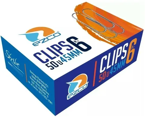 [707] BROCHES CLIPS EZCO  ACERO    Nº 6  50u.                     