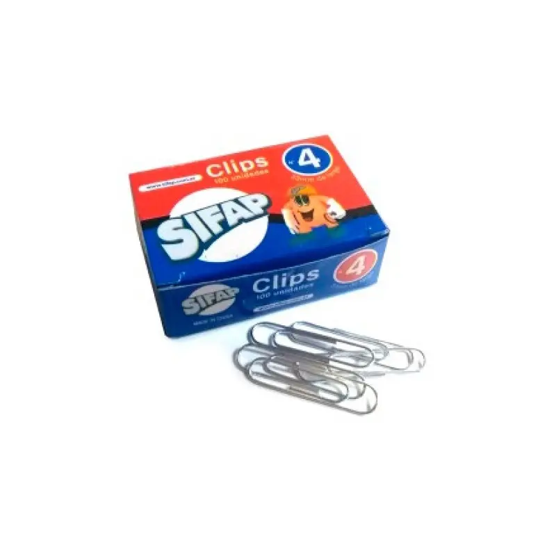 [703] BROCHES CLIPS SIFAP ACERO    Nº 4 100u.                     