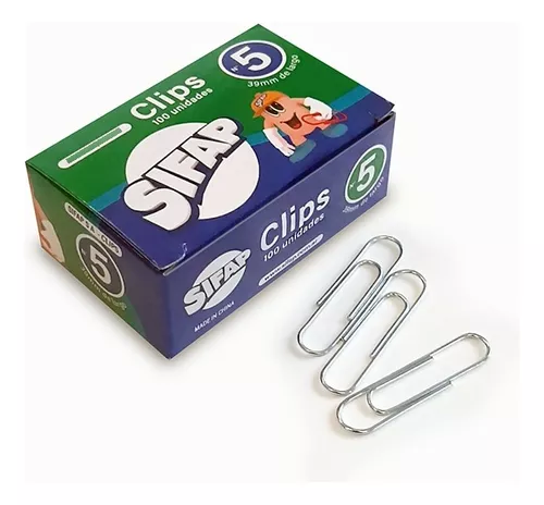 [704] BROCHES CLIPS SIFAP ACERO    Nº 5 100u.                     