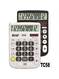 [6858] CALCULADORA TC58 12 DIGITOS MEDIANA                         