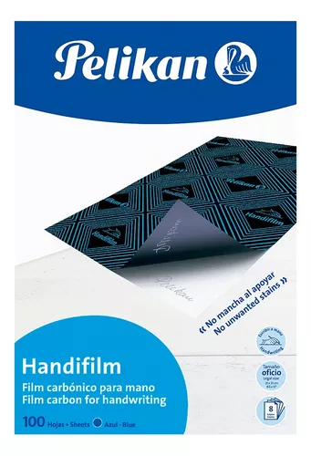 CARBONICO AZUL  PELIKAN   PAPEL  100u.                      