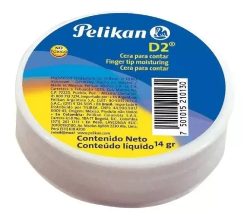 [1521] CERA DACTILAR PELIKAN P/CONTAR                              