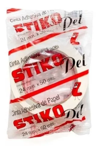 [1505] CINTA ADHESIVA ENMASCARAR STIKO PEL       24mm.x50m.        