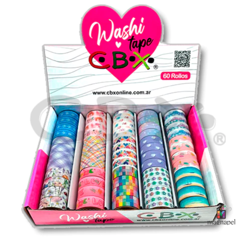 FANTASIA CINTA ADH.WASHI TAPE CBX       C/U  4mts.DECO      