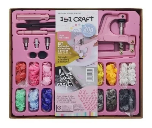 [659500] FANTASIA IBI CRAFT SET COLOCADOR DE SNAP (200p+PINZA)       