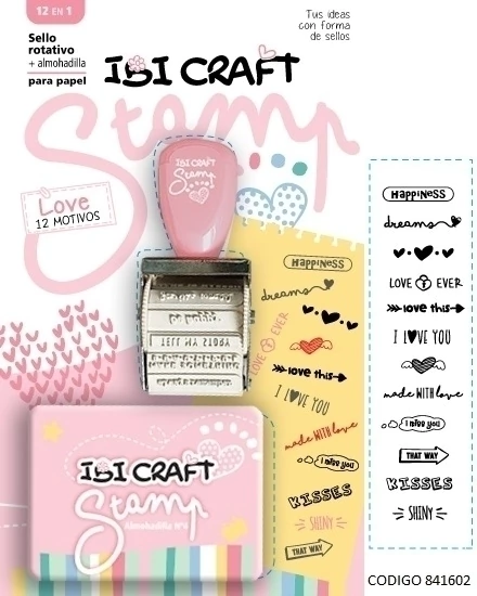[841603] FANTASIA IBI CRAFT STAMP SET (SELLO+ALMOHADILLA)            