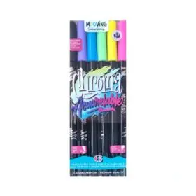 FANTASIA MOOVING FIBRA CHROMA ACUAR.BL. 6u.DOBLE PUNTA      