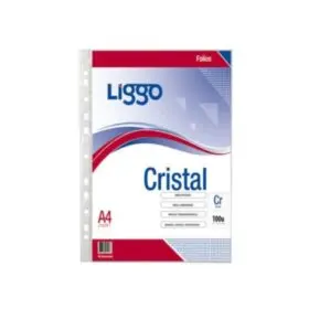 [1785] FOLIO POLIPROPILENO LIGGO 40m.  A4  100u.OFERTA             