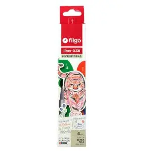 LAP.DE FIBRA AL AGUA 0.4 FILGO  CLAS.   BL. 4u.             