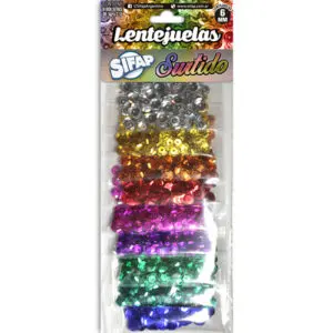 [613] LENTEJUELA SIFAP 8mm.CLASICA-HOLOGRAMA 15g.BL.              