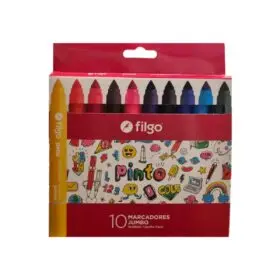 MARCADOR AL AGUA FILGO JUMBO         10u.                   