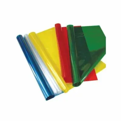 PAPEL CELOFAN TRANSPARENTE/COLOR 50x70 c/u.                 