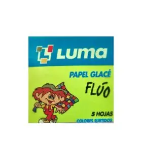 [3720] PAPEL GLASE LUMA FLUO SOBRE         5u.                     