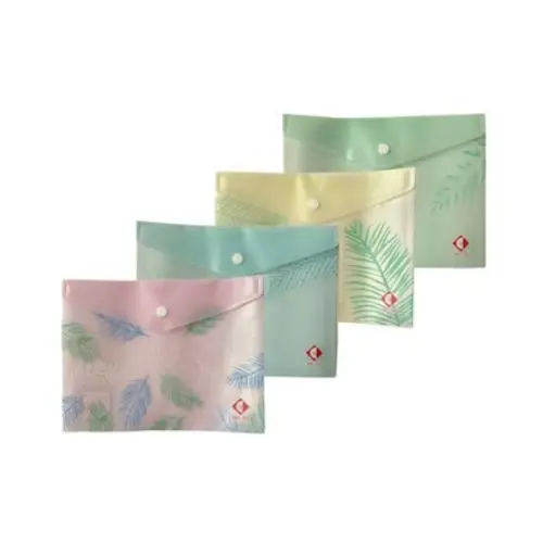 SOBRE PLASTICO THE PEL C/BOTON TROPICAL A4           