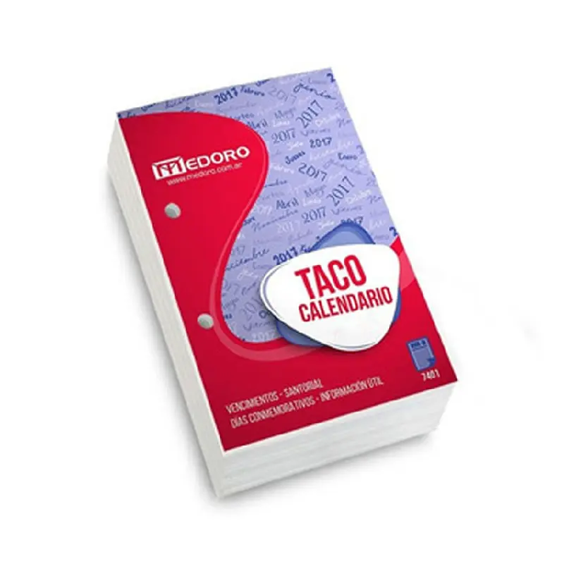 [62008] TACO CALENDARIO 2025 OFERTA MEDORO                          