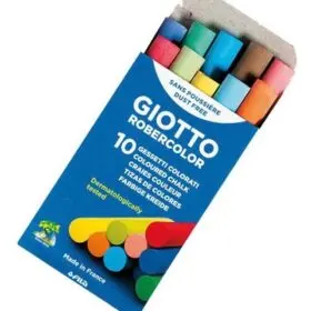 TIZA COLOR  GIOTTO HIPOALERG. 10u.                          